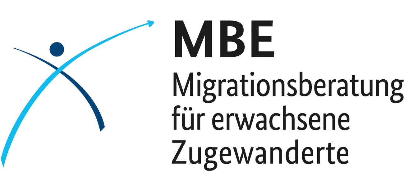 Logo Migrationsberatung für Erwachsene Zuwanderer (MBE)